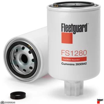 Fleetguard FS1280 Fuel/Water Separator, Spin-On